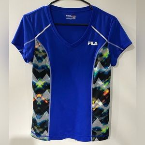 FILA short sleeve. Blue. Medium